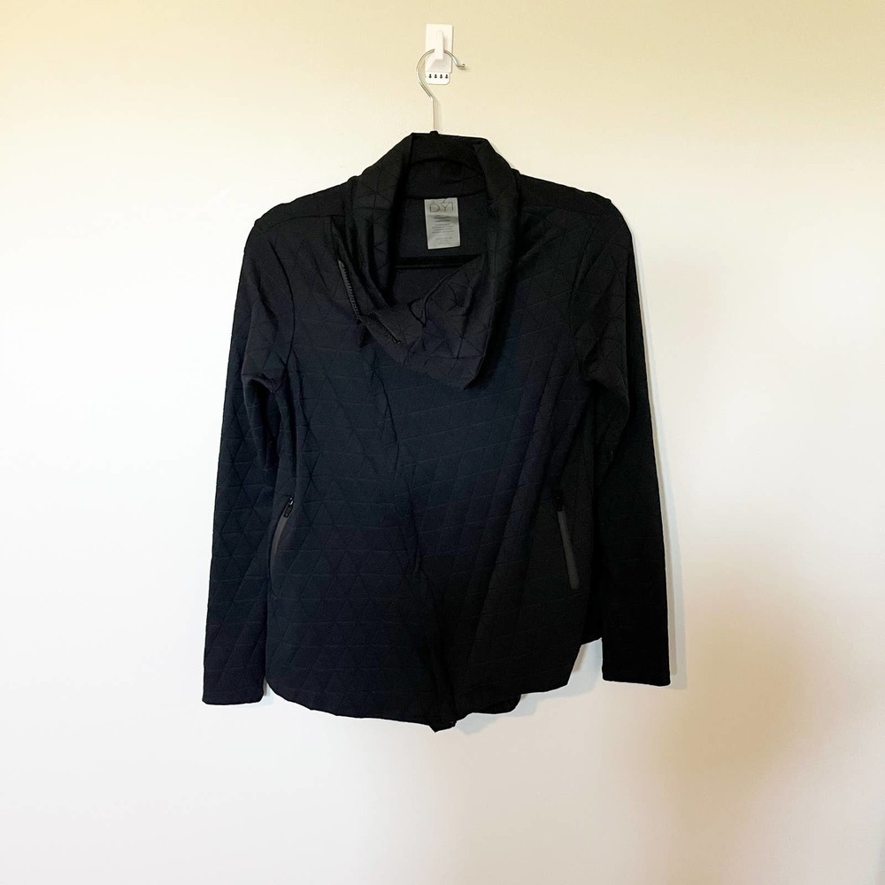 DYI define‎ your inspiration black quilted side zip jacket black size small